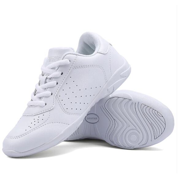 BAXINIER Cheerleading Lightweight Cheer Sneakers White Little Kid Size 34 US 1.5 - Picture 1 of 9